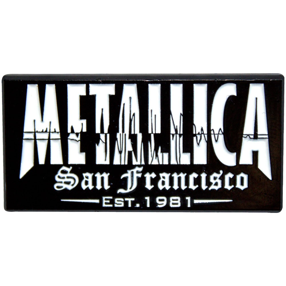Metallica - Quake Pin - Zwart/Wit